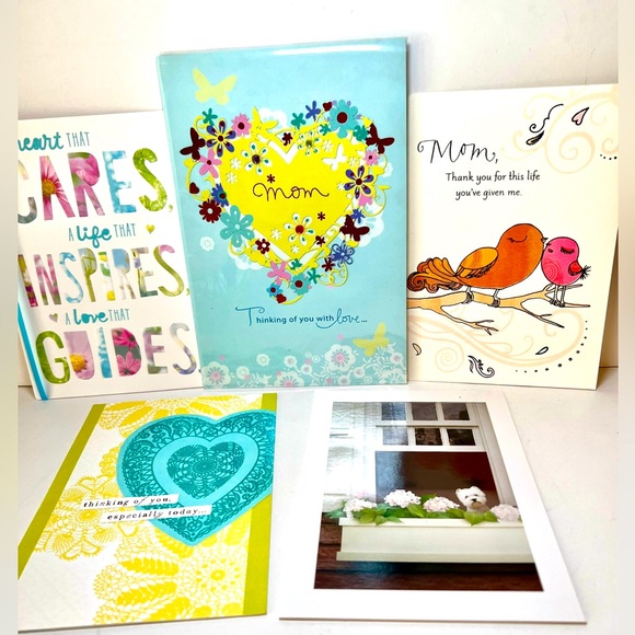 Hallmark Other - 5 Happy Mother’s Day Hallmark Greeting Cards Flowers Puppy Dog Butterflies Birds